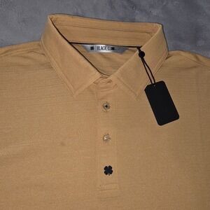 NWT Black Clover Las Vegas Aviators Gold Polo Shirt Size Large New!